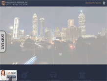 Tablet Screenshot of jonathanjohnsonatlantalawyer.com
